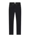 Frame Mid-rise Straight-leg Jeans In Black