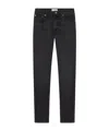 Frame Mid-rise Straight-leg Jeans In Black