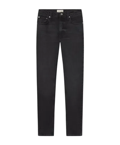 Frame Mid-rise Straight-leg Jeans In Black