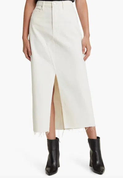 Frame Midaxi Skirt In Ecru White