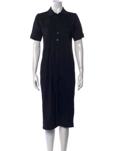 Pre-owned Frame Midi Length Dress In Black