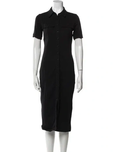 Pre-owned Frame Midi Length Dress In Blue