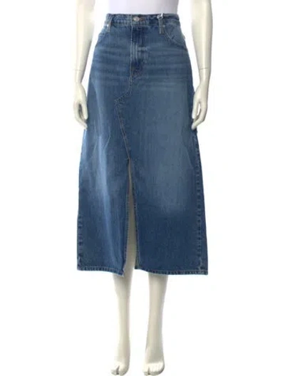 Pre-owned Frame Midi Length Skirt In Blue