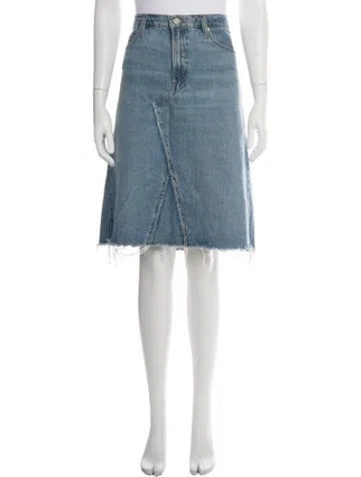 Pre-owned Frame Midi Length Skirt In Blue