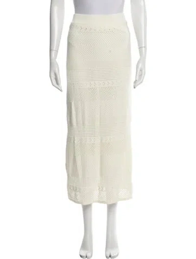 Pre-owned Frame Midi Length Skirt In Neutral