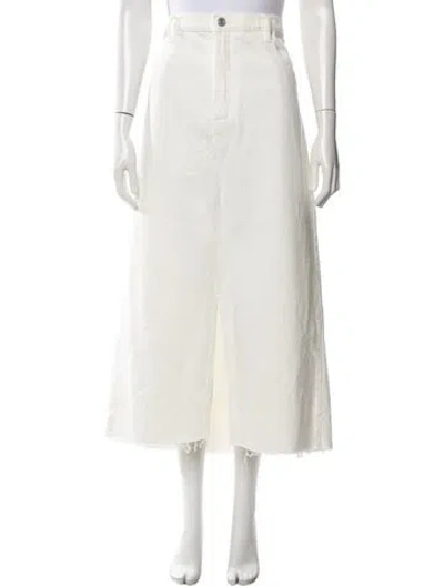 Pre-owned Frame Midi Length Skirt In Neutrals