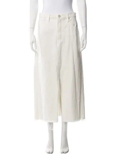 Pre-owned Frame Midi Length Skirt In Neutrals