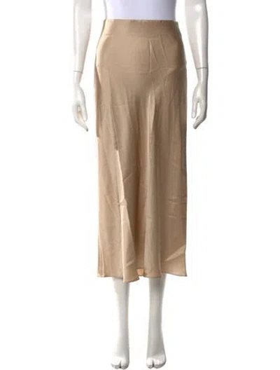 Pre-owned Frame Midi Length Skirt In Neutrals