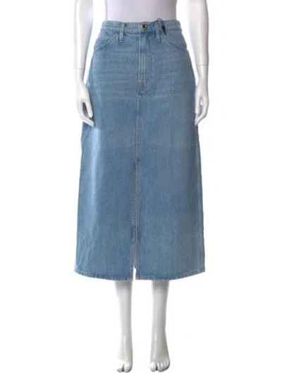 Pre-owned Frame Midi Length Skirt W/ Tags In Blue