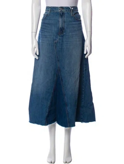 Pre-owned Frame Midi Length Skirt W/ Tags In Blue