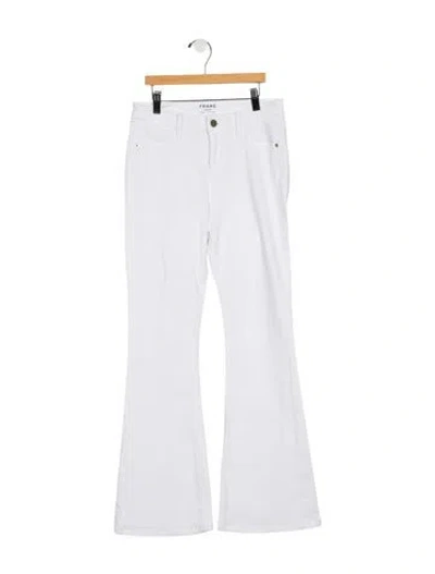 Pre-owned Frame Mid-rise Flared Jeans In Neutral