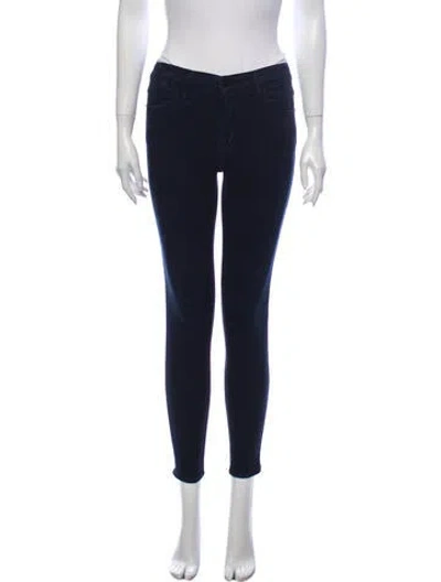 Pre-owned Frame Mid-rise Skinny Leg Jeans In Blue