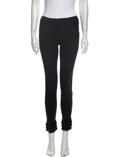 Pre-owned Frame Mid-rise Skinny Leg Jeans In Blue