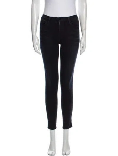 Pre-owned Frame Mid-rise Skinny Leg Jeans In Blue