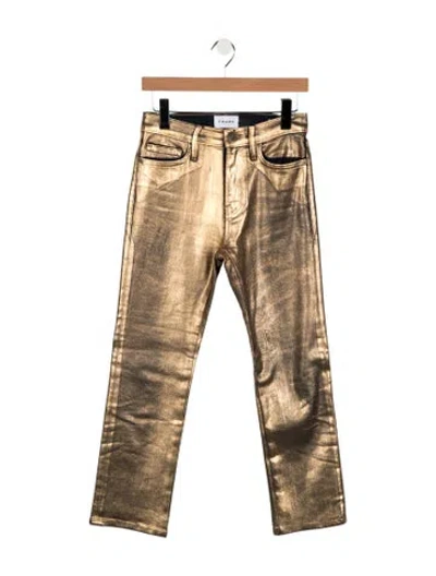 Pre-owned Frame Mid-rise Straight Leg Jeans In Multi