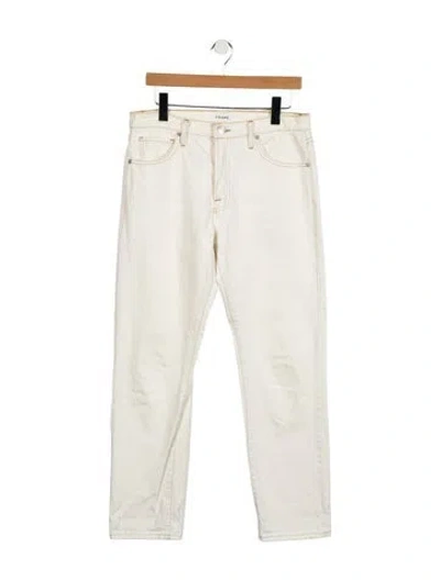 Pre-owned Frame Mid-rise Straight Leg Jeans In Neutral