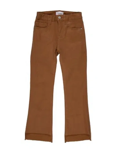 Pre-owned Frame Mid-rise Straight Leg Jeans In Neutral
