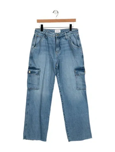 Pre-owned Frame Mid-rise Straight Leg Jeans W/ Tags In Blue