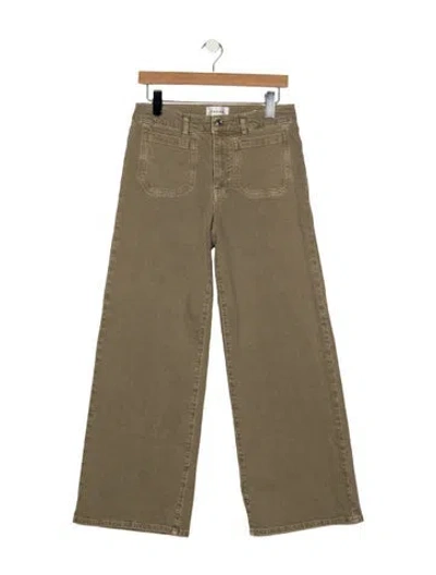 Pre-owned Frame Mid-rise Wide Leg Jeans In Neutrals