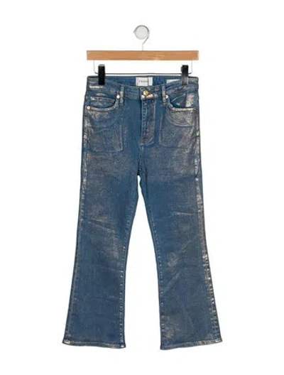 Pre-owned Frame Mid-rise Wide Leg Jeans W/ Tags In Black