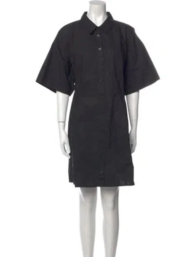 Pre-owned Frame Mini Dress In Black