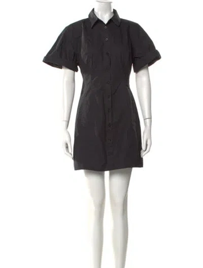 Pre-owned Frame Mini Dress In Black