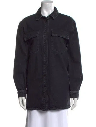 Pre-owned Frame Mini Dress In Black