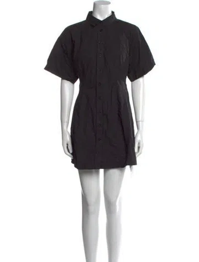 Pre-owned Frame Mini Dress In Black