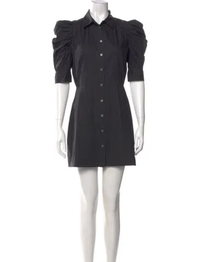 Pre-owned Frame Mini Dress In Black
