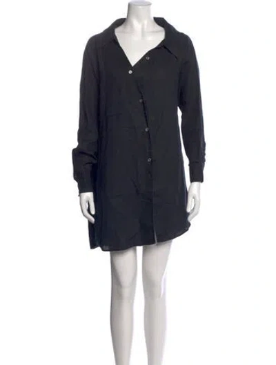 Pre-owned Frame Mini Dress In Black