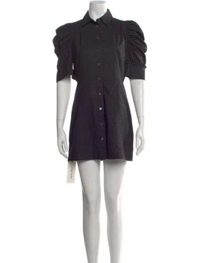 Pre-owned Frame Mini Dress In Black
