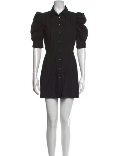 Pre-owned Frame Mini Dress In Black