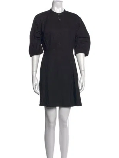 Pre-owned Frame Mini Dress In Black