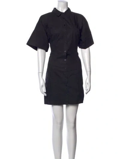 Pre-owned Frame Mini Dress In Black