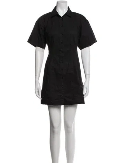 Pre-owned Frame Mini Dress In Black