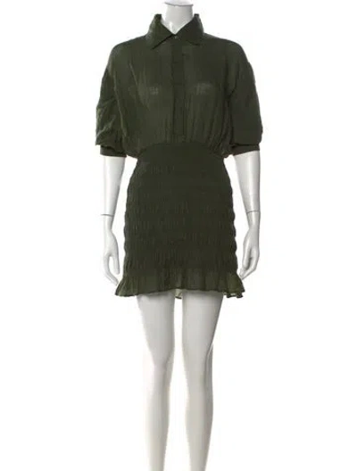 Pre-owned Frame Mini Dress In Black