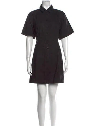 Pre-owned Frame Mini Dress In Black