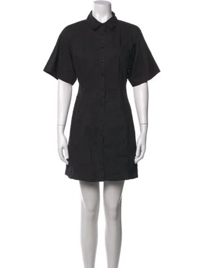 Pre-owned Frame Mini Dress In Black