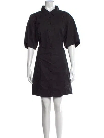Pre-owned Frame Mini Dress In Black
