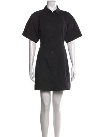 Pre-owned Frame Mini Dress In Black