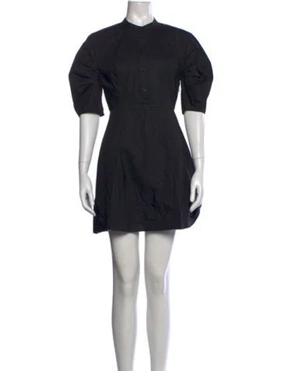 Pre-owned Frame Mini Dress In Black