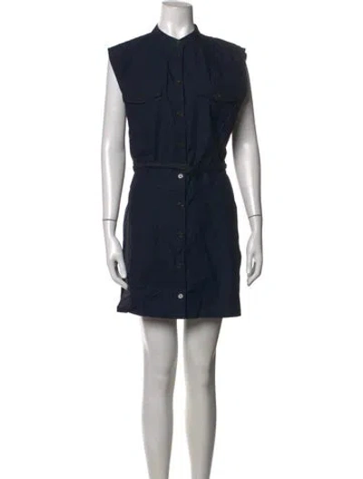 Pre-owned Frame Mini Dress In Black