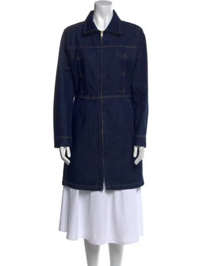 Pre-owned Frame Mini Dress In Blue