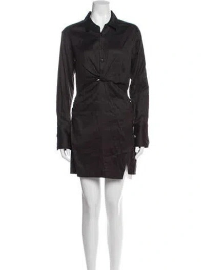 Pre-owned Frame Mini Dress In Gray