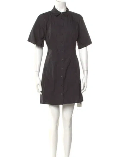 Pre-owned Frame Mini Dress In Gray