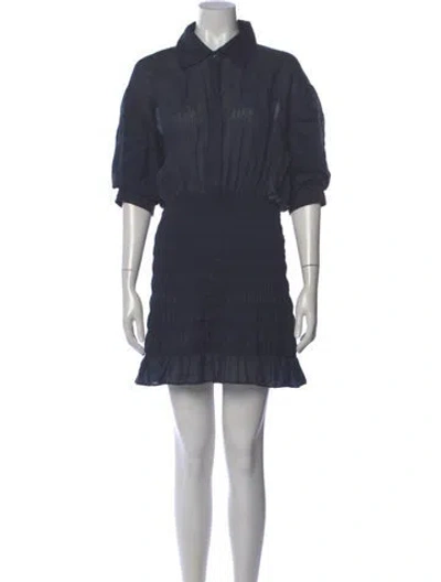 Pre-owned Frame Mini Dress In Gray
