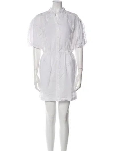 Pre-owned Frame Mini Dress In Neutral