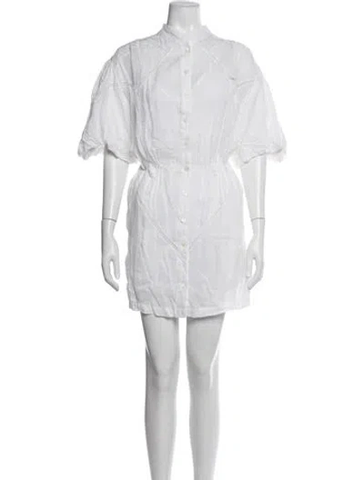 Pre-owned Frame Mini Dress In Neutrals
