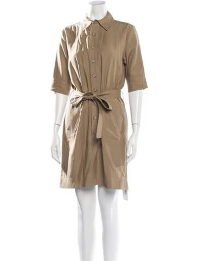 Pre-owned Frame Mini Dress In Neutrals