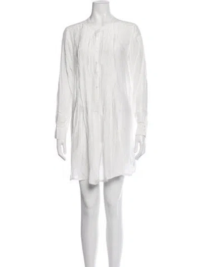 Pre-owned Frame Mini Dress In Neutrals